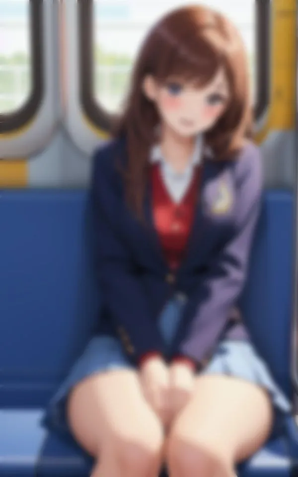 えろい彼女と初デート〜電車妄想編