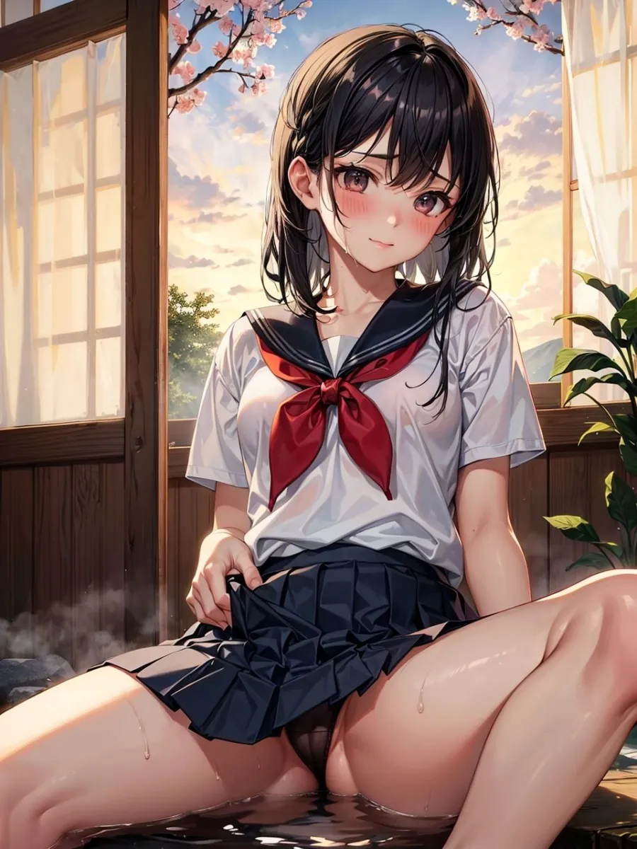 仲良し兄妹が、温泉旅館で即売会用の写真を撮るCG集