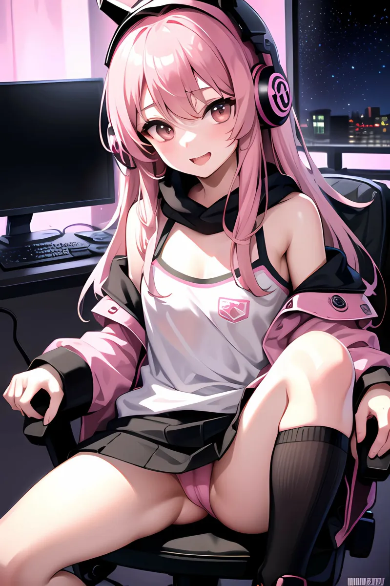 【ピンク髪ゲーマー女子校生】緊縛拘束され強制高圧中出し