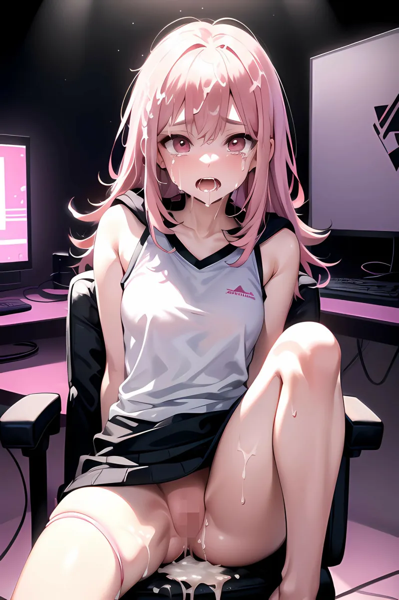 【ピンク髪ゲーマー女子校生】緊縛拘束され強制高圧中出し