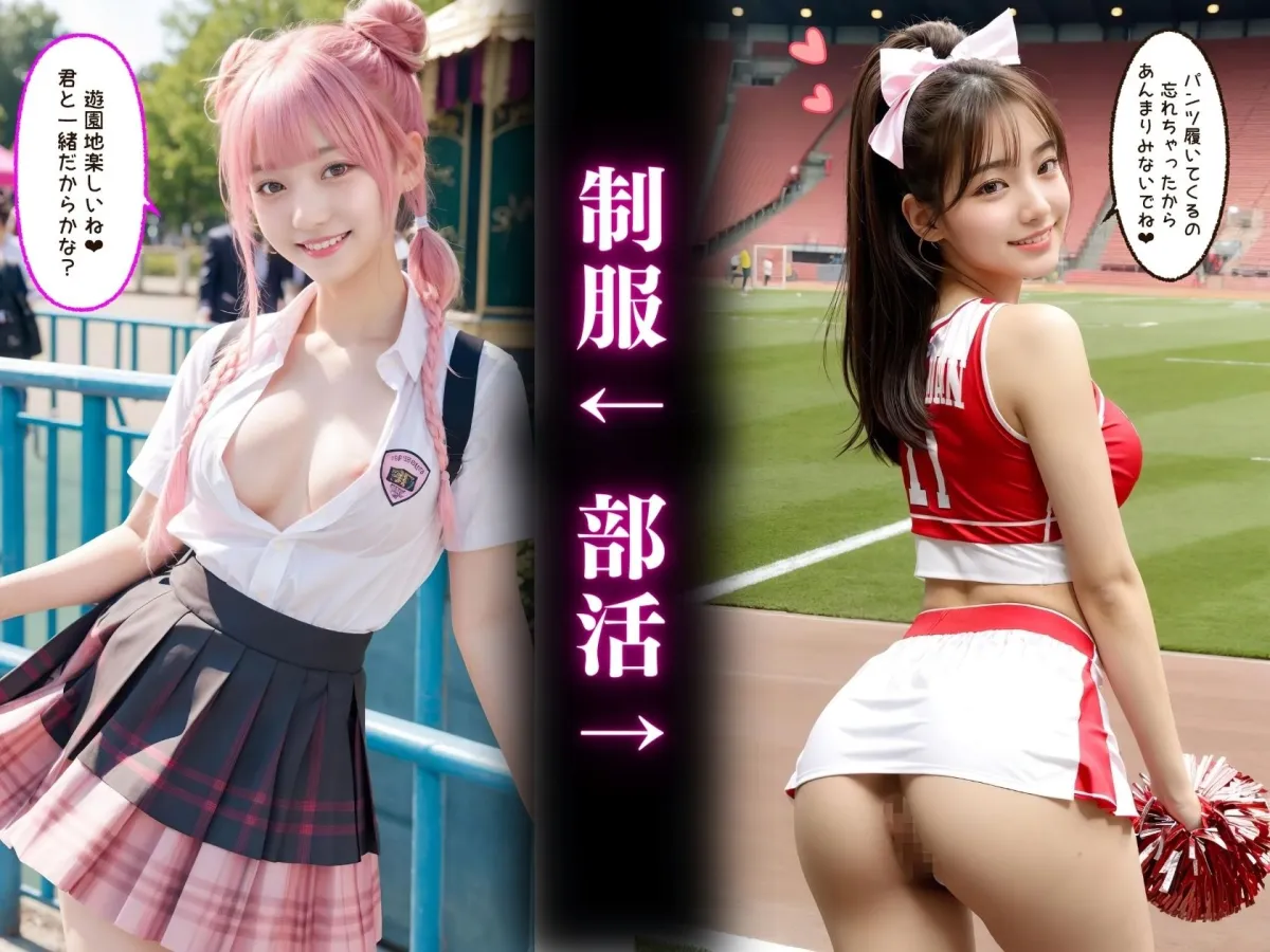 君は制服美女と部活美女どっちが好き？【4K高画質】