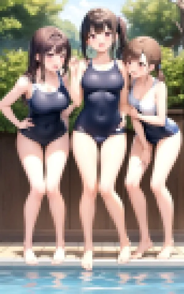 教育実習生が巨根と聞きつけ求愛ハーレム4Pを仕掛ける学園一美少女トリオ