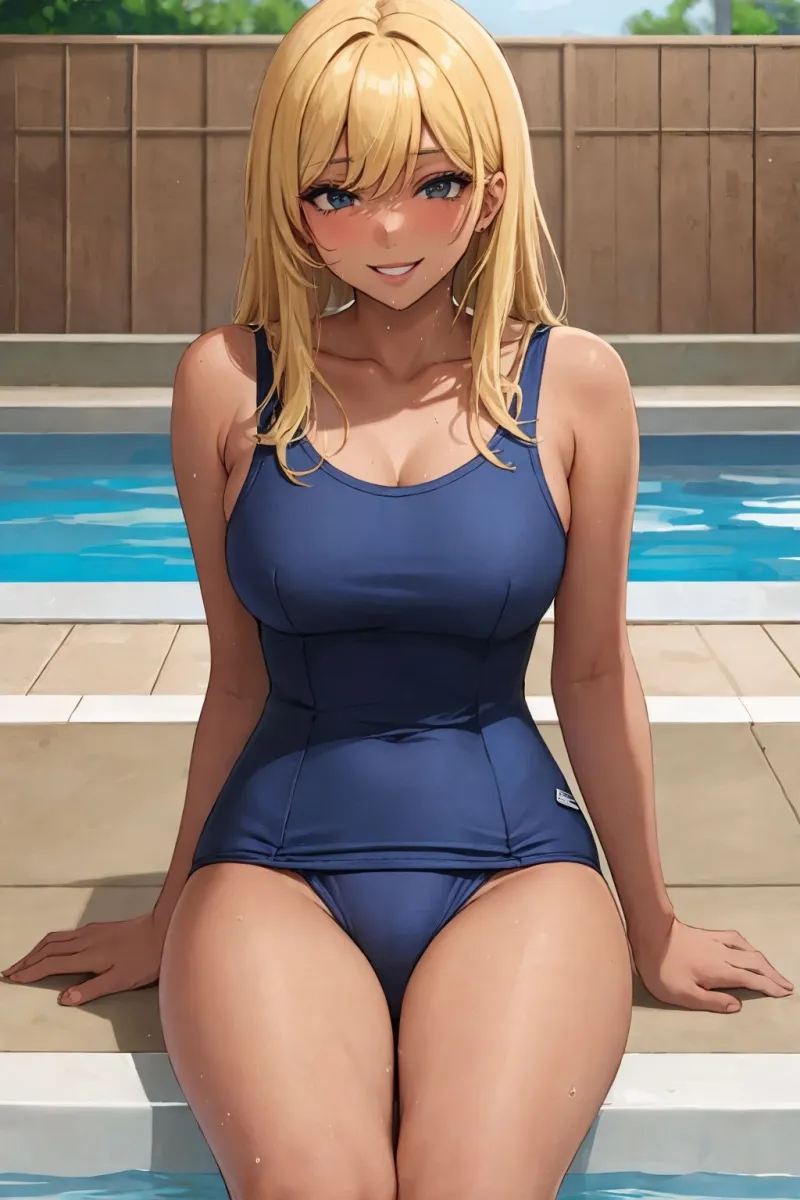 スク水ギャルのエッチな課外授業