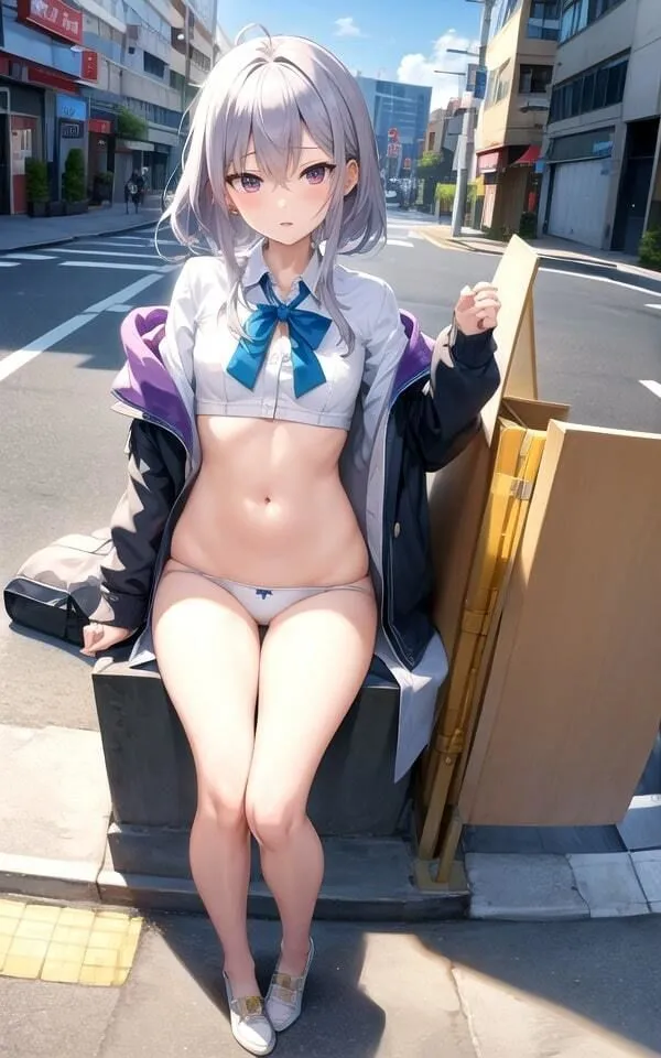 ロリロリな家出娘がエッチな写真でお小遣い稼ぎ