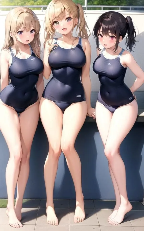 レベルが高い女子高のプールでエッチな写真撮影102枚