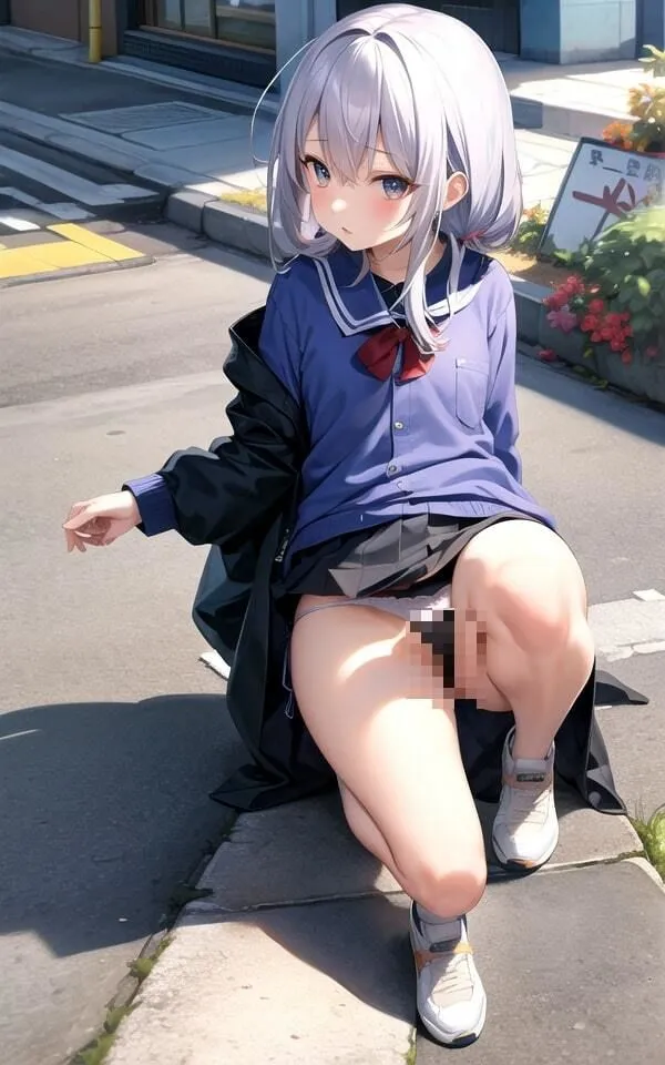 貧乳家出少女のパンモロ 性欲丸出しエッチなアピール