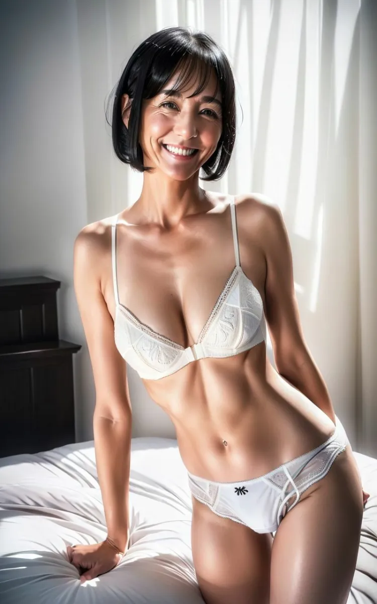 【超高画質グラビア写真集】50代熟女の下着。癒しの50枚〜2巻〜