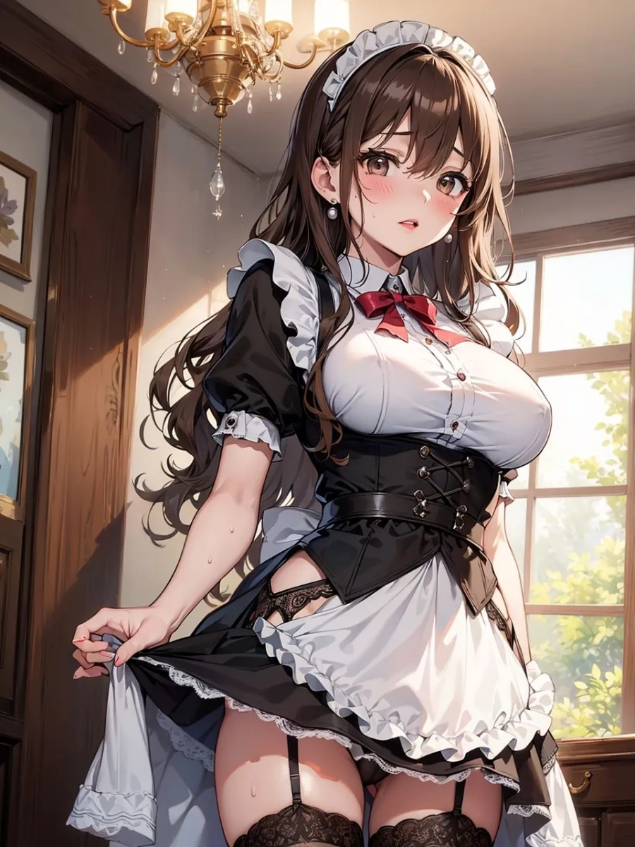 好奇心で始めたメイドさんのお仕事で、ご主人様に寝取られた人妻のCG集