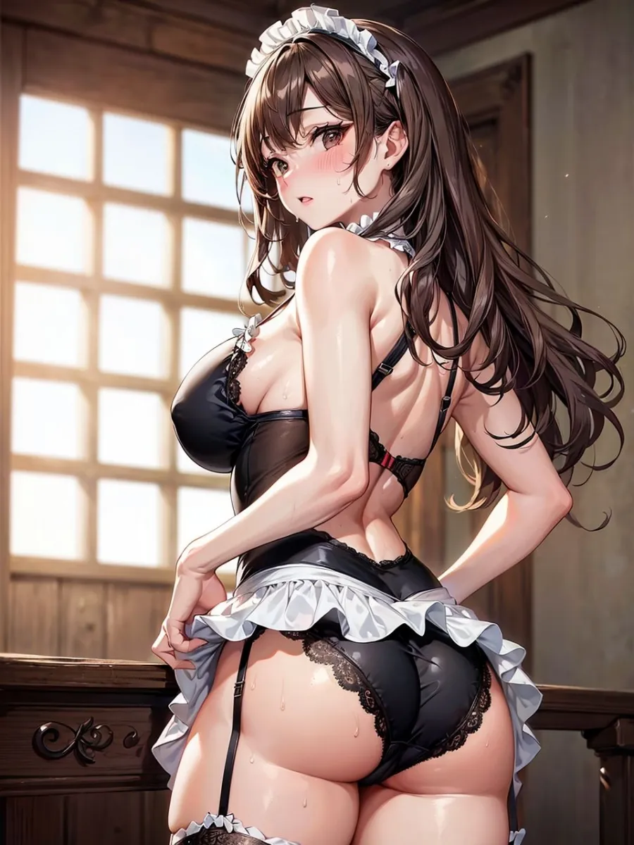 好奇心で始めたメイドさんのお仕事で、ご主人様に寝取られた人妻のCG集