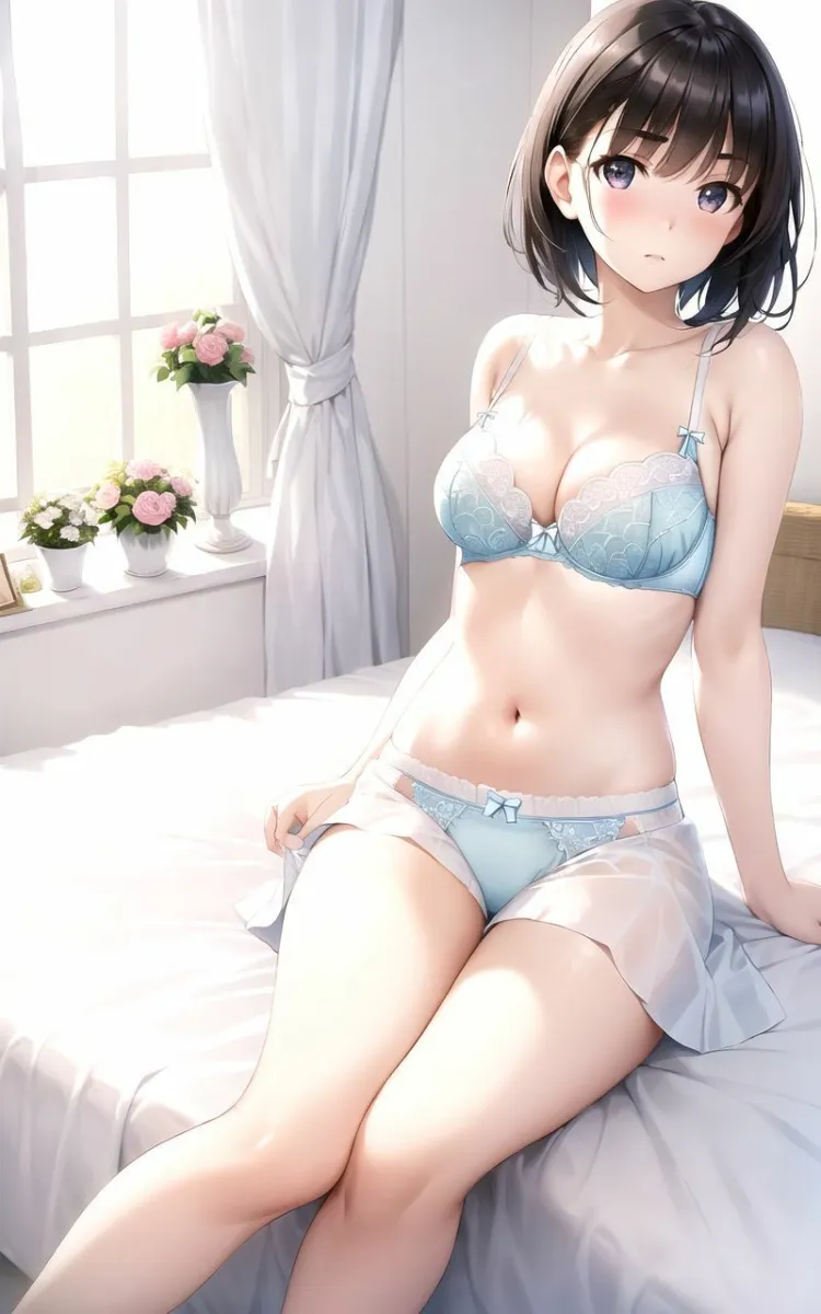 【超高画質グラビア写真集】黒髪美少女の下着。かわいい50枚〜2巻〜