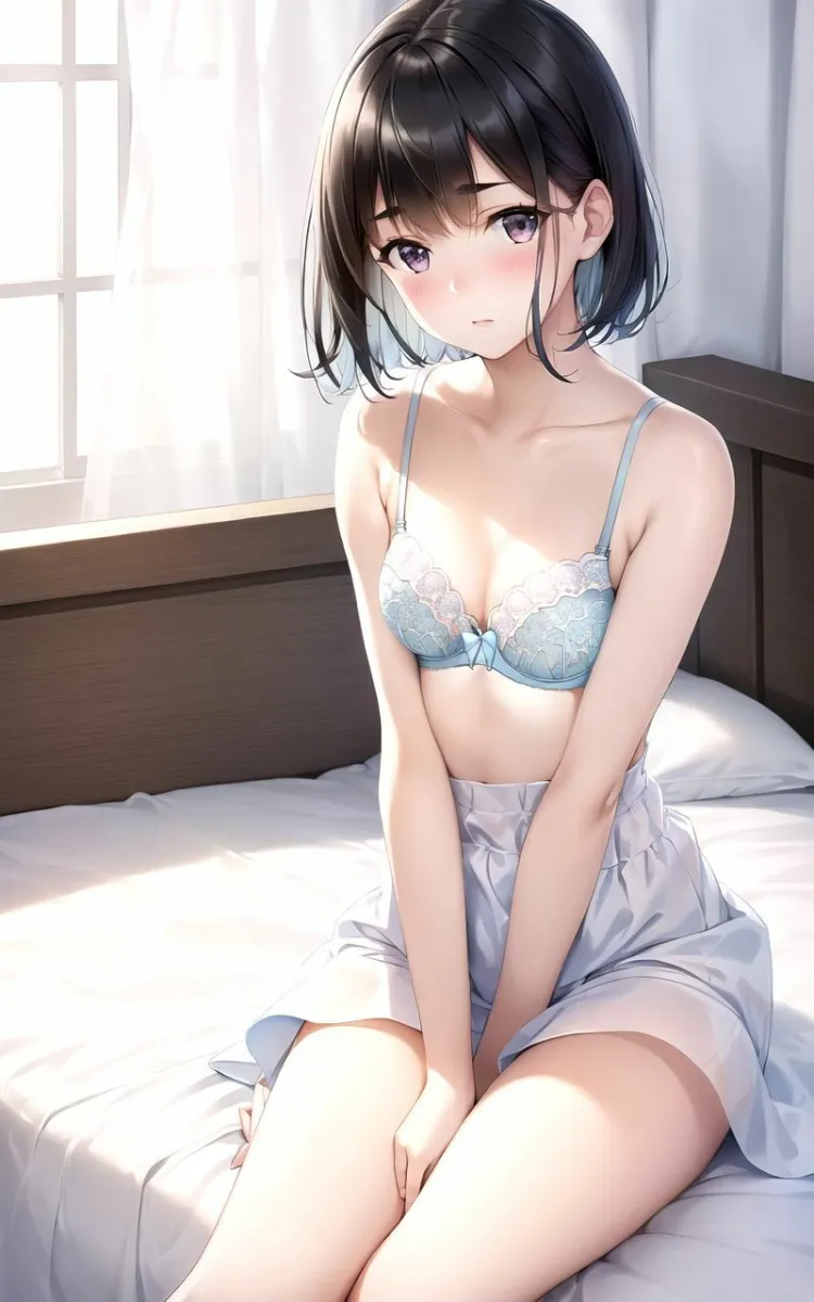 【超高画質グラビア写真集】黒髪美少女の下着。かわいい50枚〜2巻〜