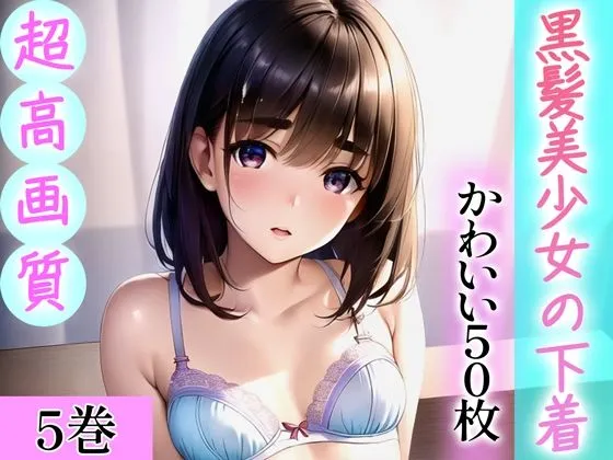 【超高画質グラビア写真集】黒髪美少女の下着。かわいい50枚〜5巻〜