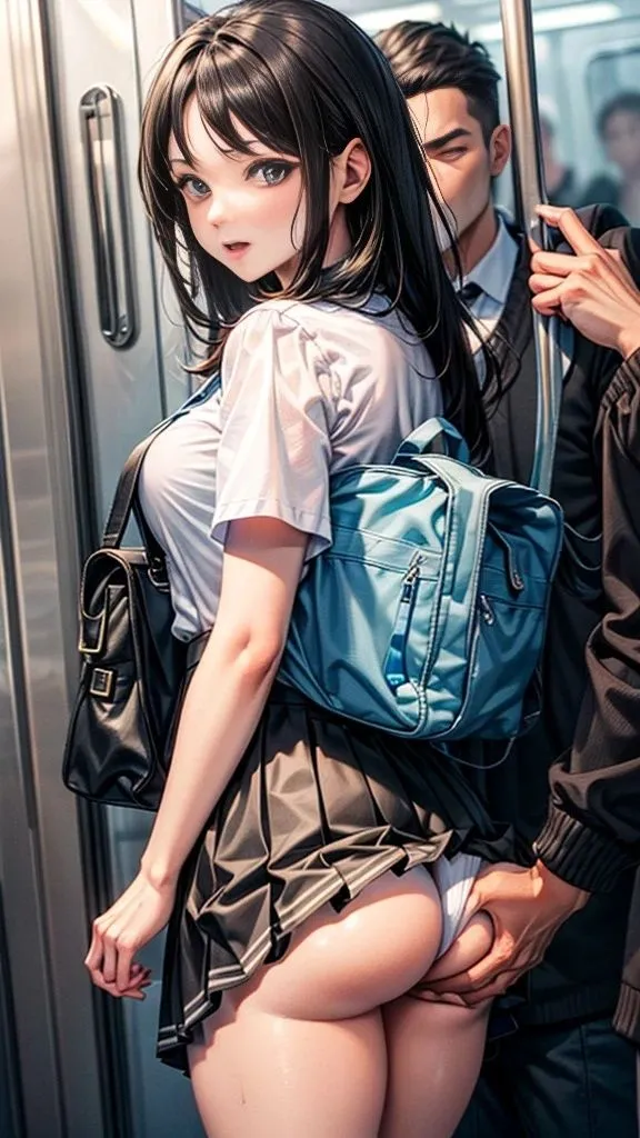 お触り美女【妄想イラスト美女図鑑vol.56】