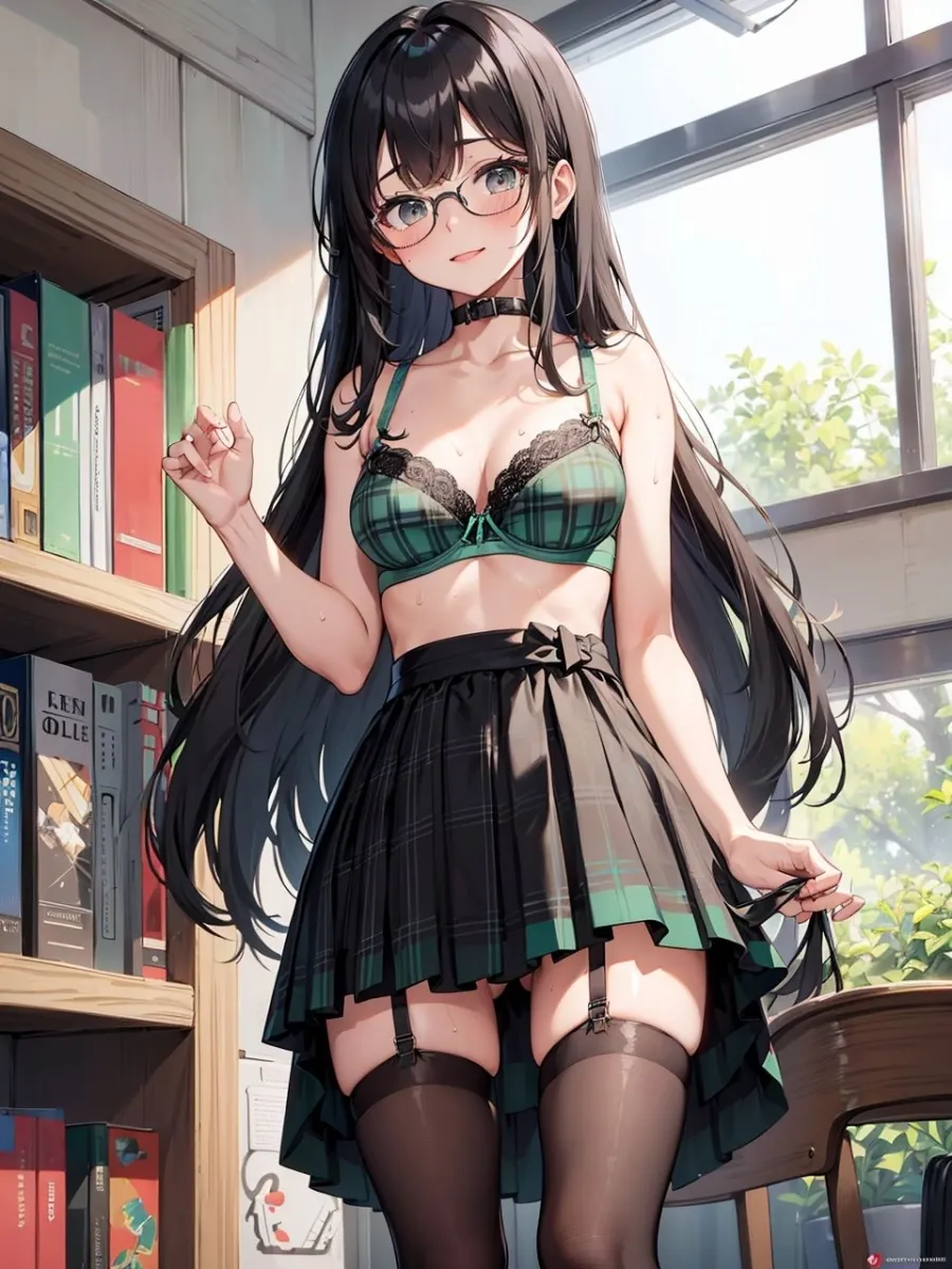 本は絶対に買って読む主義の図書委員長が、小遣い稼ぎをするCG集