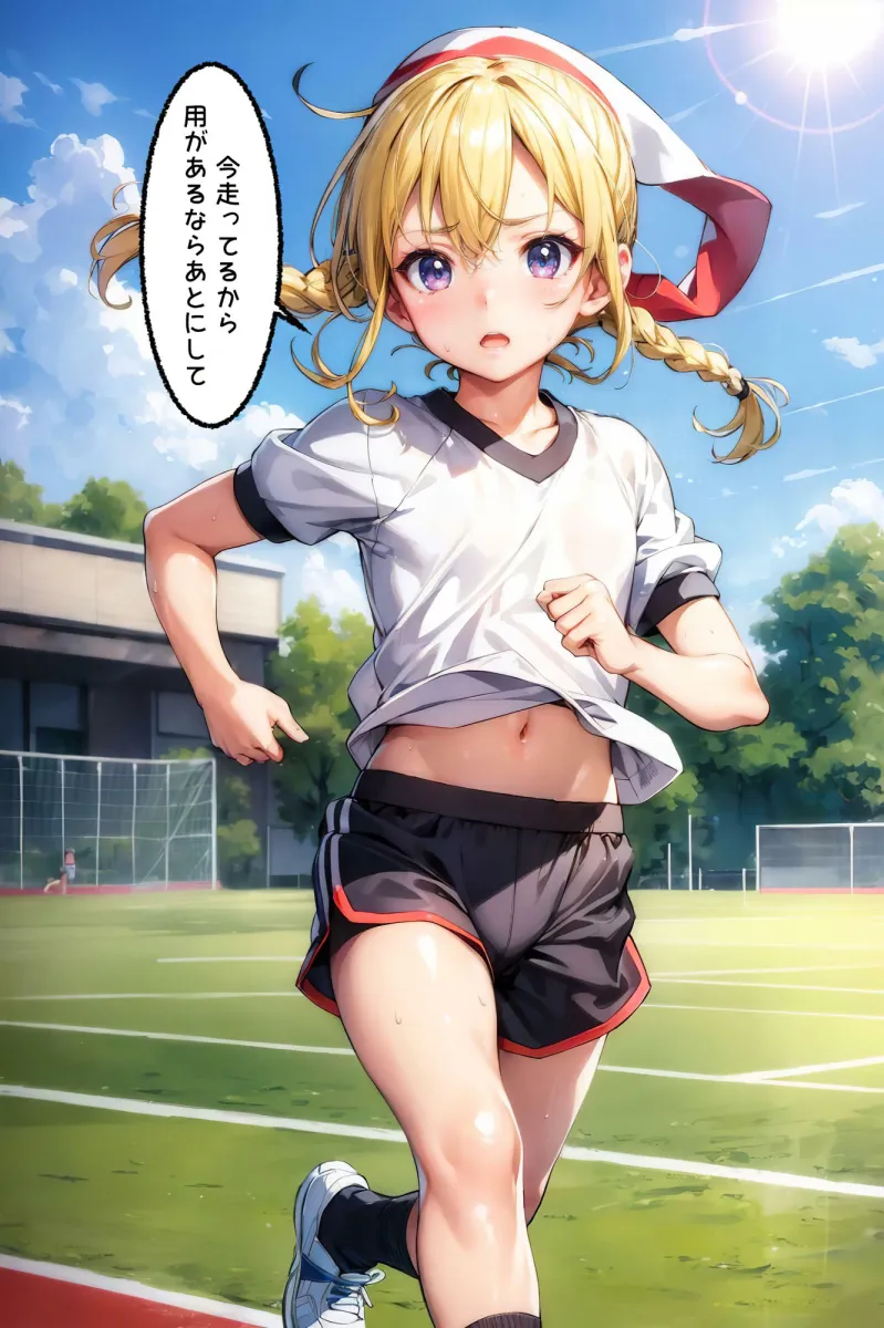 今日の体育の授業はエッチなマラソンです！（エッチなセリフ付き）
