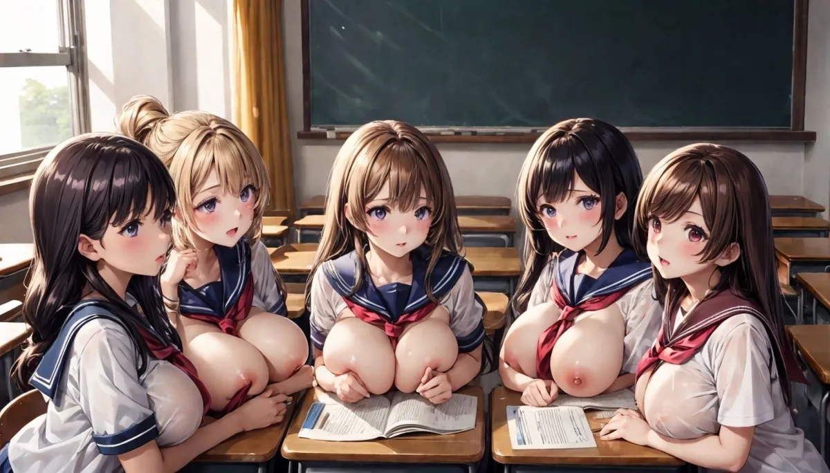 乳出しハーレム学園