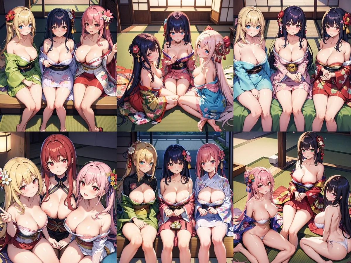 俺だけの着物ハーレムパラダイスをつくってみた