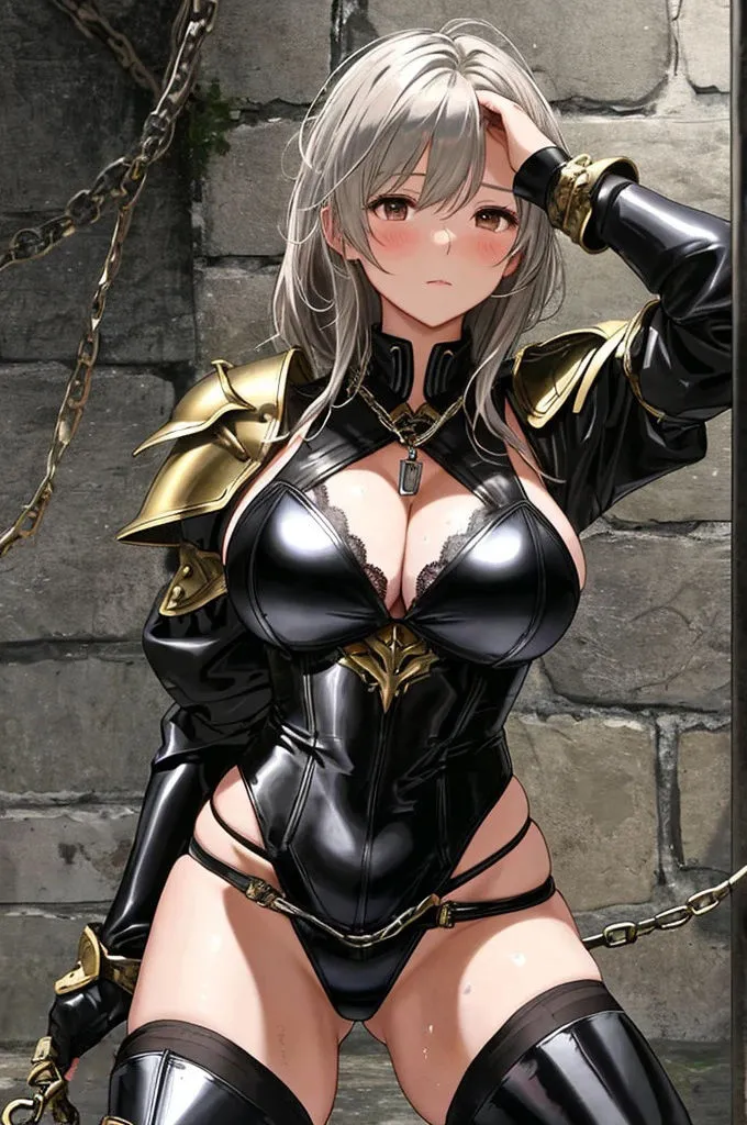 巨乳拘束美女【妄想イラスト美女図鑑vol.62】