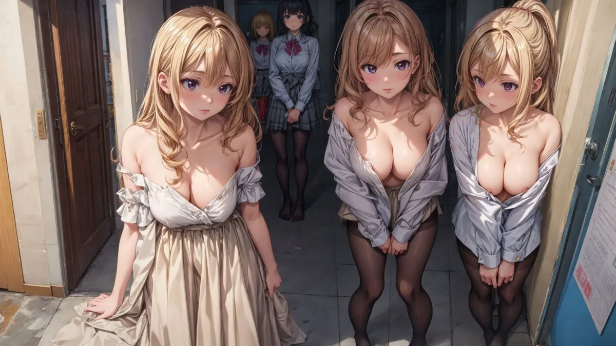 網タイツ×美女 乱交SEX祭り