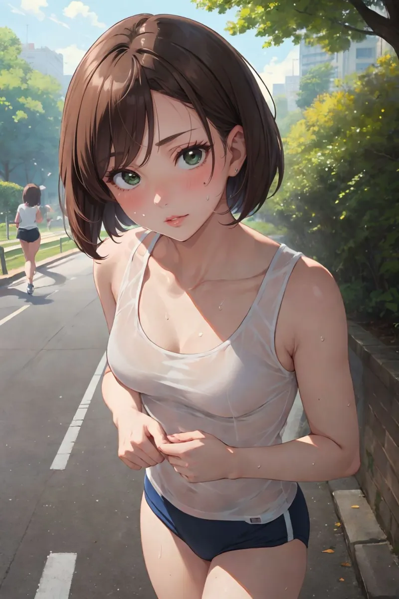 ジョギング中に発情