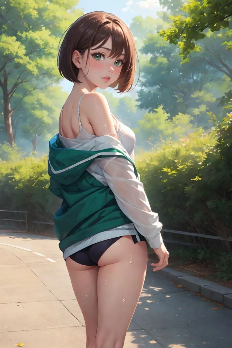 ジョギング中に発情