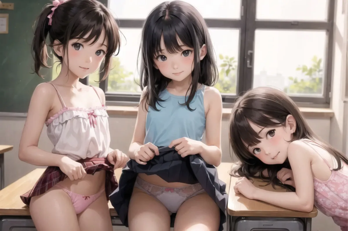 メスガキハーレム♪ 放課後の教室で教え子に絞られる♪