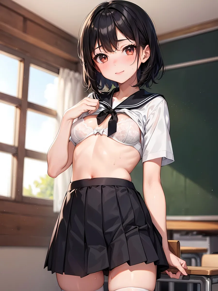 エロイラストのモデルになって小遣い稼ぎをするJCのCG集