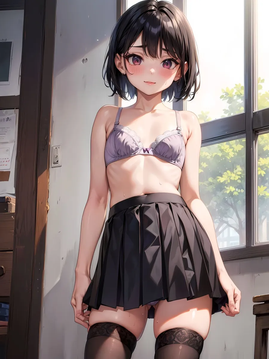 エロイラストのモデルになって小遣い稼ぎをするJCのCG集