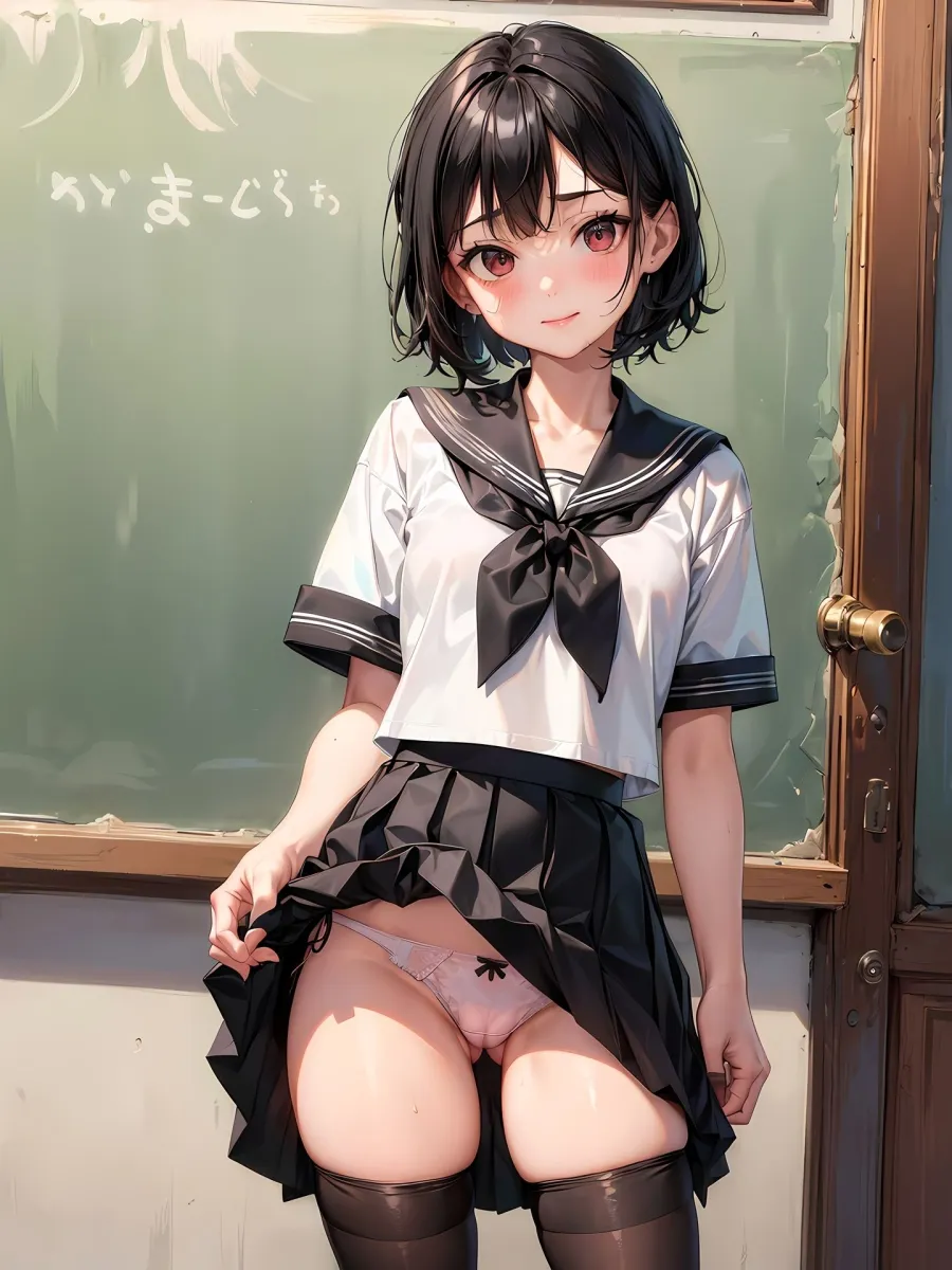 エロイラストのモデルになって小遣い稼ぎをするJCのCG集