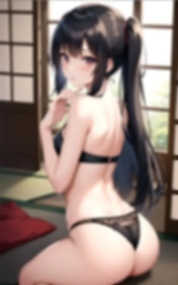 童貞の僕が着物美人の魅せるお尻で挑発されて…。