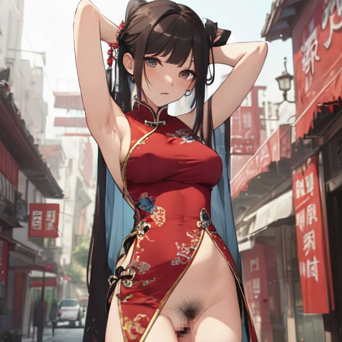 そんなところでぬぐ！？ 露出女02