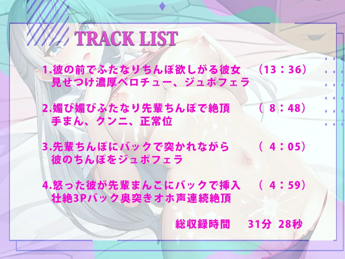 まさか俺の彼女がバレー部先輩のふたなりデカちんぽに犯されて身も心も寝取られるなんて！先輩のおまんこに俺のちんぽ生ハメ3Pわからせリベンジ！