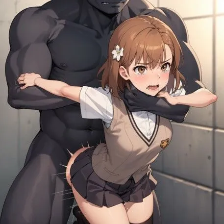 首絞め陵辱34，御坂美琴完全敗北屈服絞め