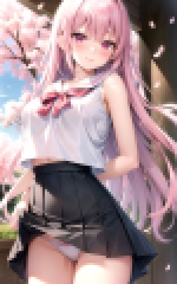 女子高生×パンチラ