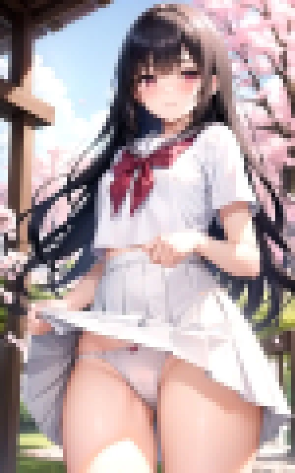 女子高生×パンチラ