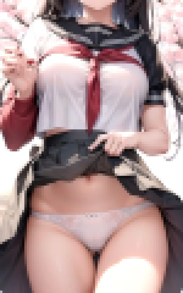 女子高生×パンチラ