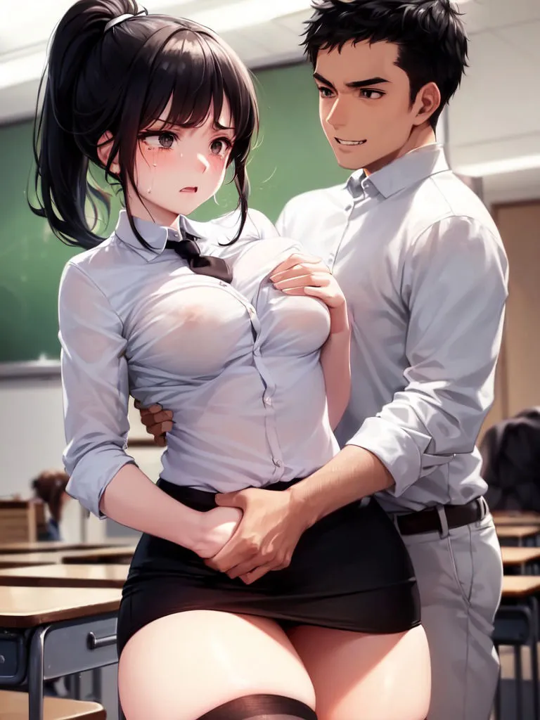 犯された新米教師