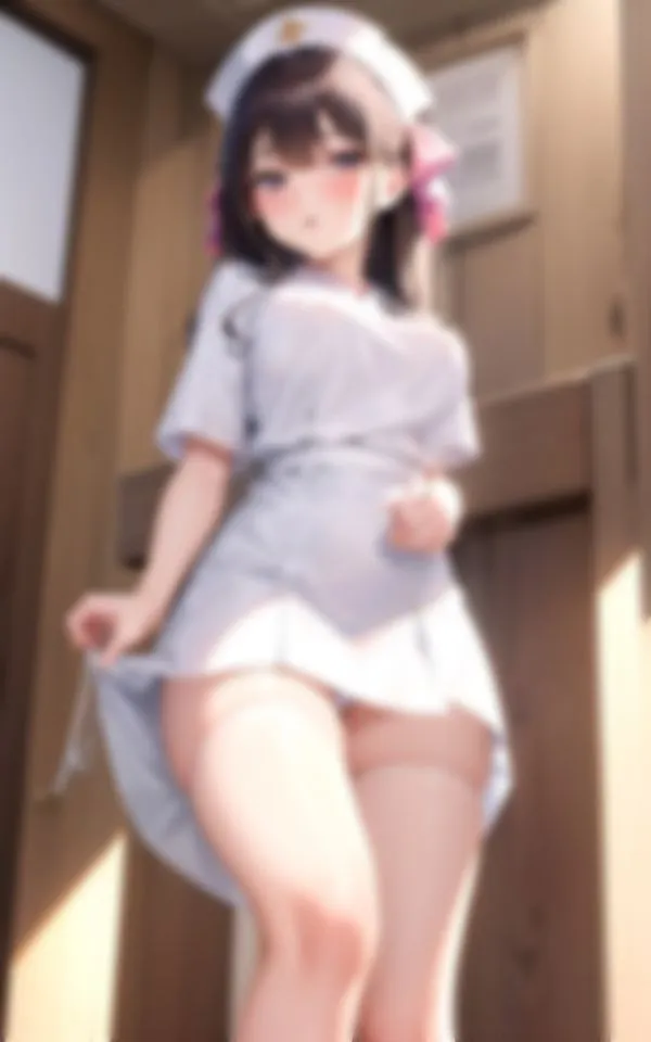 田舎の診療所で見つけたパンモロ新人美女ナース撮影記録80枚