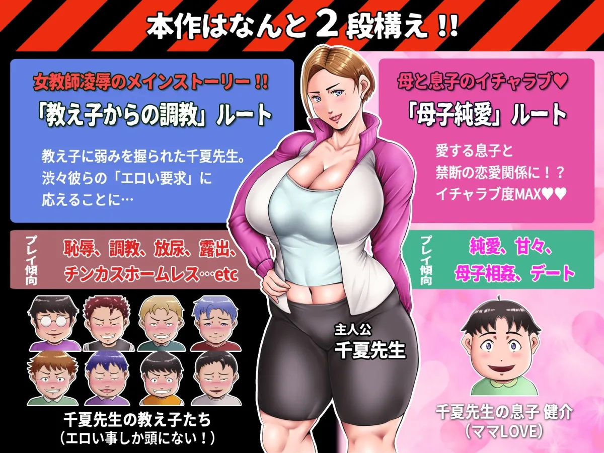 僕らの肉便器先生 -the GAME- ヤンママ教師の変態生活