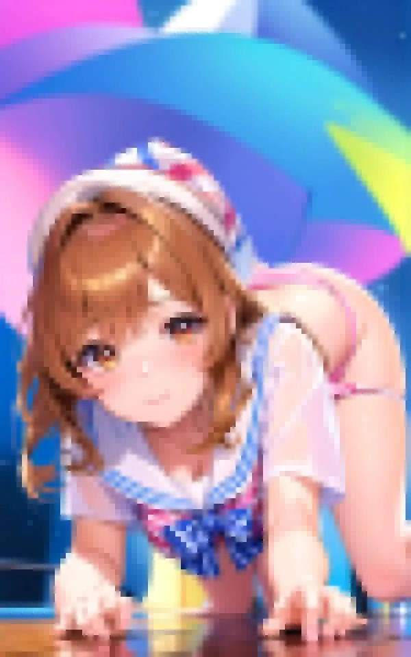 真下から見る美女の絶景