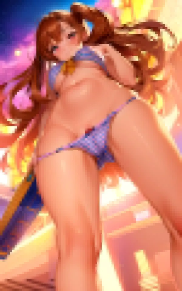 真下から見る美女の絶景