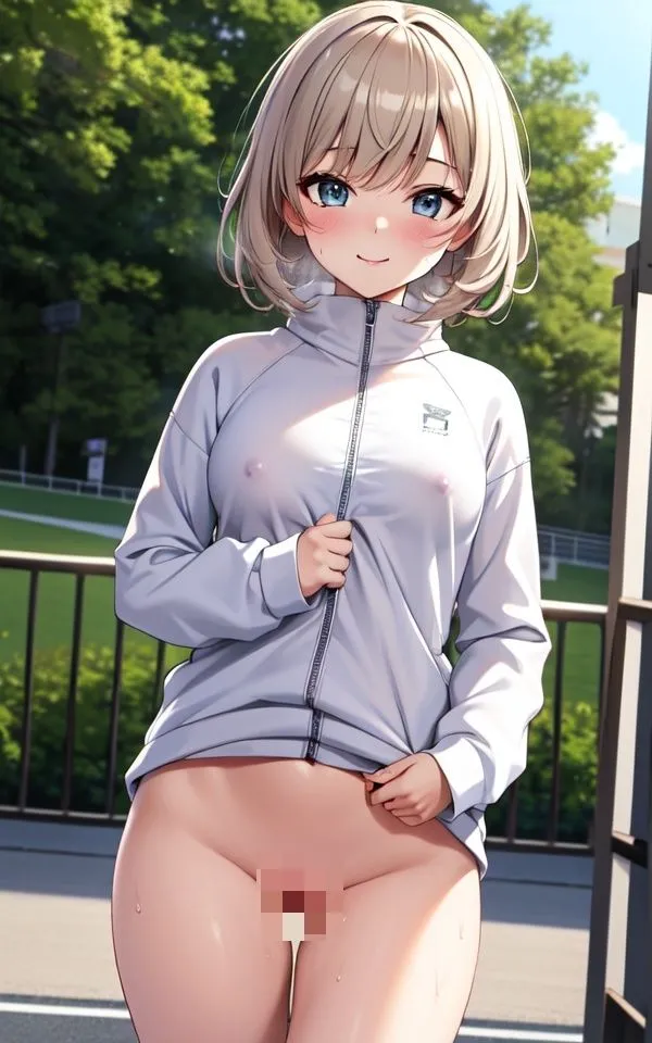 朝練美女の濡れ濡れランニング