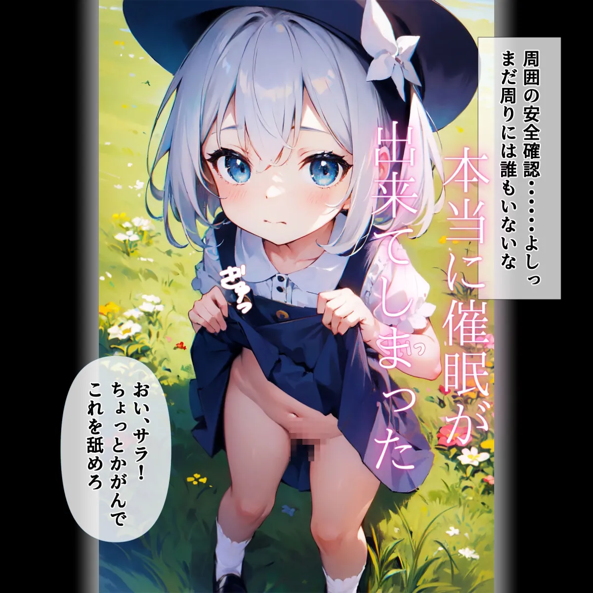 催眠アプリを手に入れたおじさんが、銀髪美人母娘を妊娠させる話