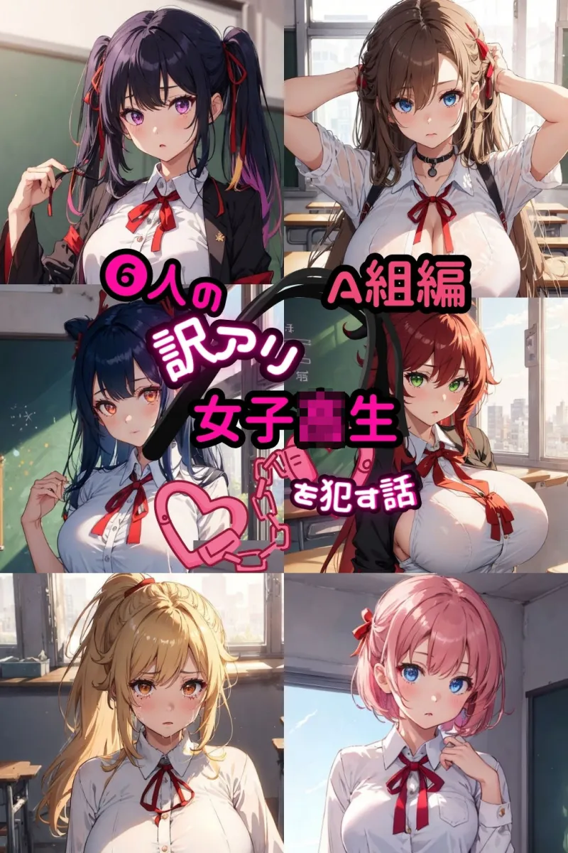 6人の訳アリ女子校生を犯す話 A組編【セリフ付き】