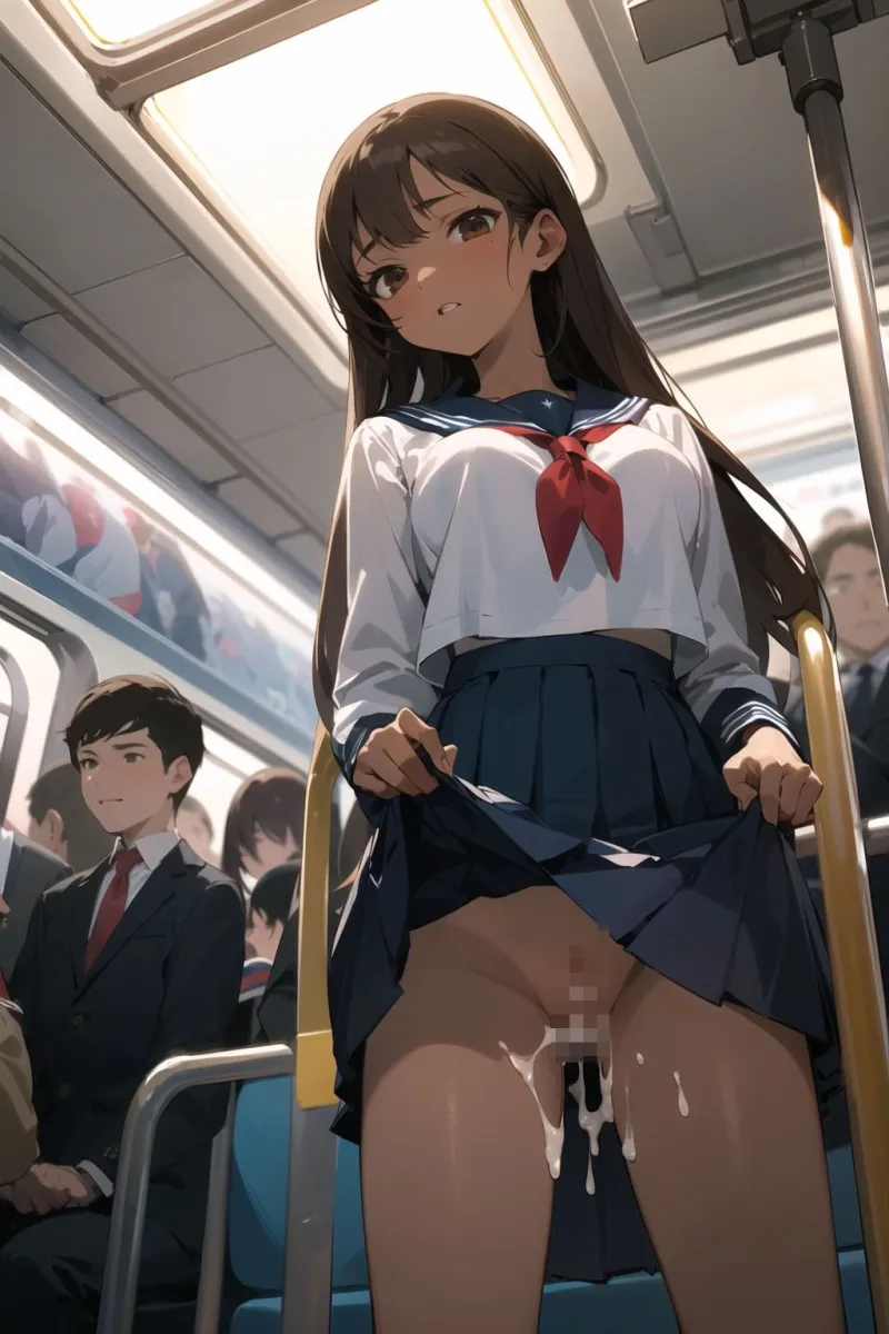 痴漢が多いと噂の通学電車3