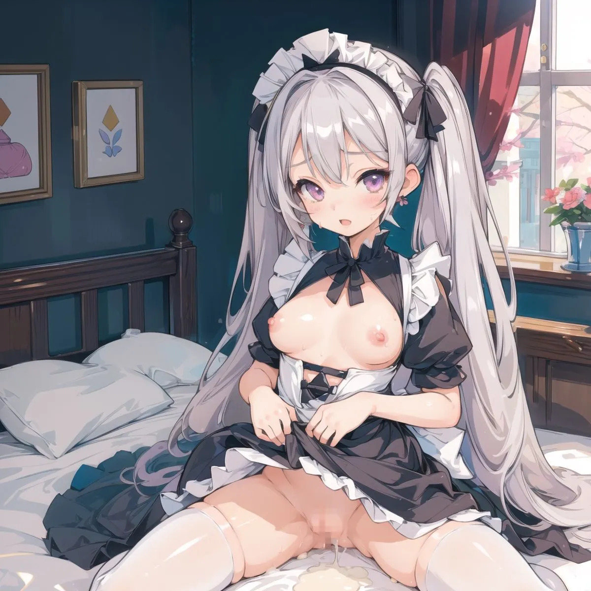 【たっぷり中出し300枚】ちっぱいメイドさんとあまあまセックスvol2