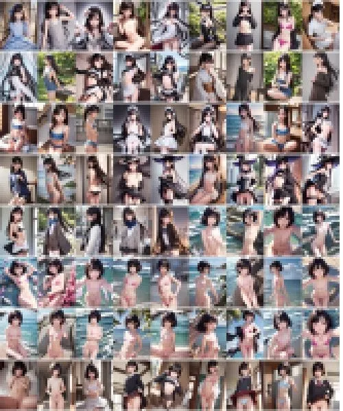 AI貧乳少女2024年2月イラスト集