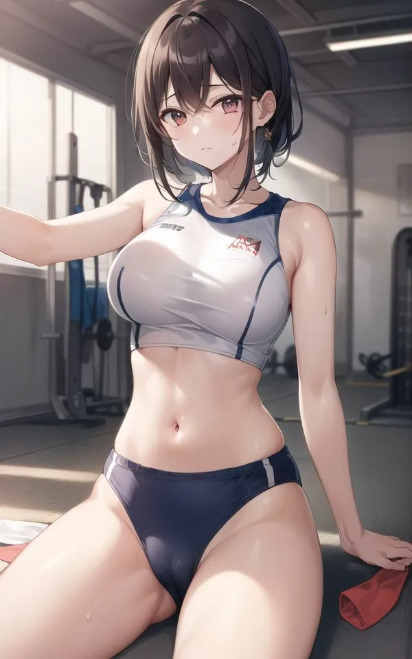 【陸上女神の誘惑】 爆乳アスリートのハーレムヌルヌルパラダイス