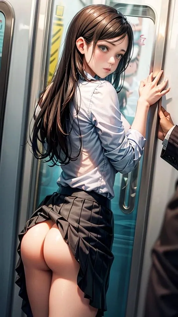 痴漢美女【妄想イラスト美女図鑑vol.88】