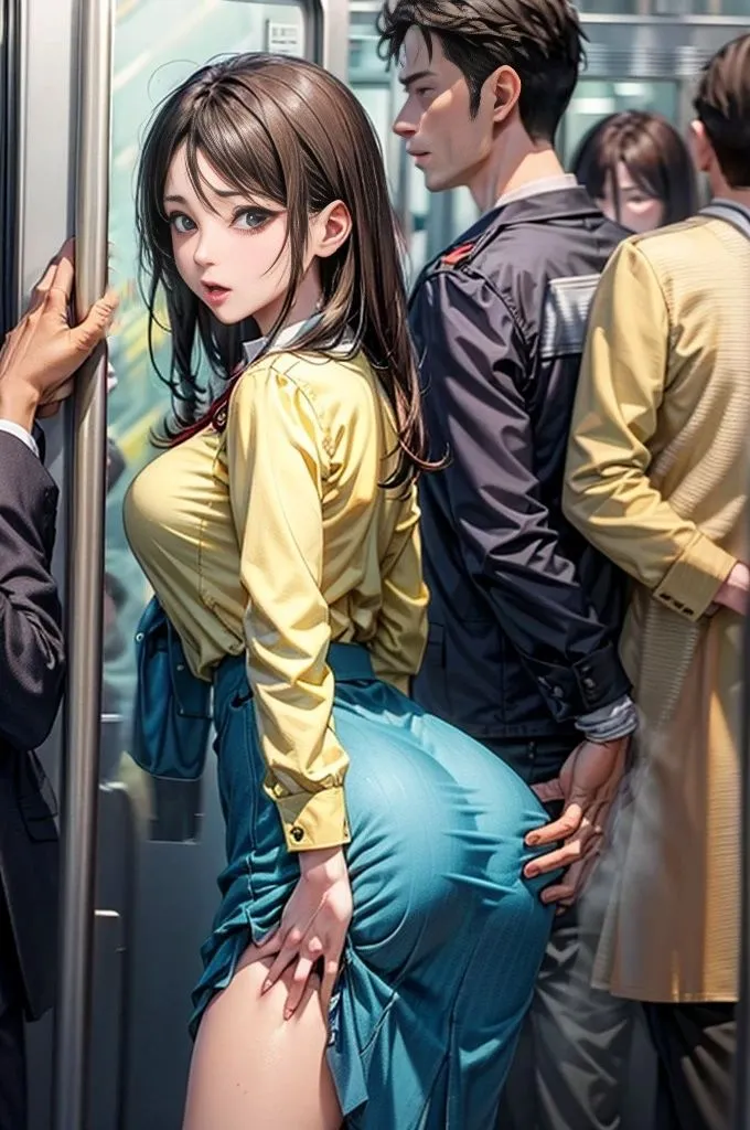 痴漢美女【妄想イラスト美女図鑑vol.88】